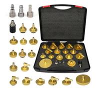 AUTOOL Kit di spurgo per cilindro principale, 20 pezzi, per spurgo della pressione dei freni, adattatori per lo spurgo del liquido dei freni, per la maggior parte dei veicoli