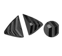 Autophoton Accessori auto per CX-5 CX5 2017-2024 Cubierta decorativa para rejillas de ventilación de las ventanas laterales traseras del coche, 2 piezas de fibra de carbono.