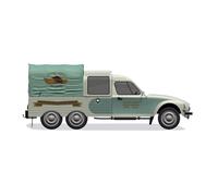 Autoplus Eligor Citroen 2CV Acadiane 6 Ruote Portiere Il Bel Zoccolo jura 1/43