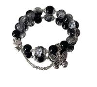 AutoPrevails Bracciale da donna con perline Cool Bracelet Love And Deepspace Zayne Planets Snowflakes Pendant Beaded Bracelets For Fashion Gioielli Da Donna, Eine Grösse, Metallo, argento 925.