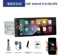 Autoradio 1 DIN 7 Pollici Android 13 2+32G Apple Carplay Bluetooth GPS RDS WiFi