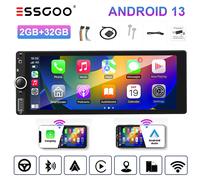 Autoradio 1 DIN Con Schermo 7 Pollici Android 13 Carplay Bluetooth GPS RDS WiFi