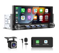Autoradio 1 DIN con Schermo Wireless Carplay & Android Auto, 6,86 Pollici HD Tou