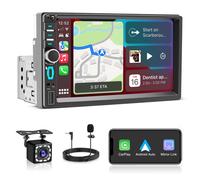 Autoradio 1 DIN con Schermo Wireless CarPlay e Android Auto, Stereo Auto Bluetoo