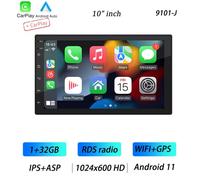 Autoradio 10 Pollici 2 Din Carplay Android 13 Bluetooth GPS Navi USB WIFI