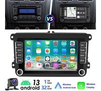 Autoradio 2 DIN Android 14 32G Carplay GPS RDS Cam Per VW GOLF 5 6 Passat Tiguan