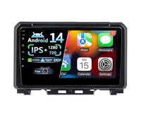 Autoradio 2 Din Android 14 9 pollici Touchscreen per Suzuki Jimny 2018-2020 con CarPlay/Android Auto GPS Navi Bluetooth FM, Wifi Comandi al Volante+Telecamera Posteriore(W-2(2G+32G))