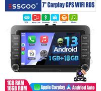Autoradio 2 DIN Android 14 GPS NAV RDS Camera Per VW Touran GOLF 5 6 Polo Passat