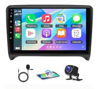 Autoradio 2 DIN Android 14 per Audi TT MK2 2006-2014, Schermo Touch 9 Pollici 4+64G, Compatibile con CarPlay e Android Auto, Bluetooth GPS FM/RDS WiFi, Navigazione Auto con SWC