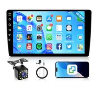 Autoradio 2 Din Android 9 Pollici IPS Touchscreen Schermo Rimoody 2 Din Autoradio con iOS/Android Mirror Link Bluetooth GPS WiFi FM/RDS/OBD2/DAB+/DVR/Dual USB Comandi al Volante Telecamera Posteriore