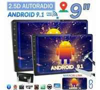 AUTORADIO 2 DIN ANDROID 9 POLLICI STEREO AUTO WIFI NAVIGATORE GPS USB BLUETOOTH