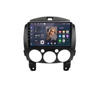 Autoradio 2 Din Carplay Stereo per Mazda 2 2007-2014 Android 15 9 Inches Schermo per Auto Touch Screen Steering Wheel Controls Per, 4Core 2G+32G
