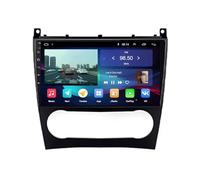 Autoradio 2 Din Carplay Stereo per Mercedes Benz Clase C W203 2005-2009 Android 15 9 Inches Schermo per Auto Touch Screen Steering Wheel Controls Per, 8Core 6G+128G