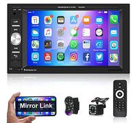 Autoradio 2 Din con Bluetooth Vivavoce Android Mirror Link 7 Pollici Touchscreen Autoradio con Bluetooth FM Radio USB/AUX/SD/TF Autoradio con Controllo del Volante Telecomando + Telecamera Posteriore
