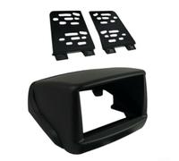 Autoradio 2 DIN con navigatore 7 pollici touchscreen compatibile con Doblo 2002 - 2017 cornice in plastica nera pannello con accessori di montaggio senza cuciture