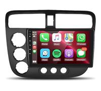 Autoradio 2 DIN for Honda Civic 2000-2005, schermo touch HD da 9 pollici, Android 11, ricevitore audio multimediale for auto con CarPlay, Android Auto, GPS, radio, navigazione, Bluetooth, telecamera -