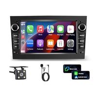 Autoradio 2 Din Opel Corsa D Astra,Zafira,Meriva,Vivaro 2004-2011 Combo con Android Auto Wireless CarPlay 7" Schermo Macchina Bluetooth GPS FM Spotify Podcast USB Mic Telecamera Retromarcia Nero
