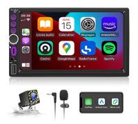 AUTORADIO 2 DIN TOUCHSCREEN 7" CARPLAY WIRELESS ANDROID AUTO BLUETOOTH USB