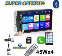 AUTORADIO 1DIN BLUETOOTH STEREO AUTO VIVAVOCE LETTORE DVD MP3 USB 50Wx4 MCX690UB