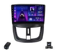Autoradio 2K Touchscreen Double Din per Peugeot 207 2006-2015 Lettore Multimediale per Auto/CarPlay/Android Auto/Bluetooth/GPS/FM/AM/RDS/DSP/5GWIFI/4GLTE/ADAS DVR/Telecamera Posteriore(C20Pro)