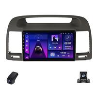 Autoradio 2K Touchscreen Double Din per Toyota Camry 5 XV 30 2001-2006 Lettore Multimediale per Auto/CarPlay/Android/Bluetooth/GPS/FM/AM/RDS/DSP/WIFI/ADASDVR/Telecamera Posteriore(Black,C10Pro)