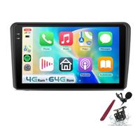 Autoradio 4G 64G per A-udi A3 S3 RS3 2008-2012 con filtri audio DSP/32EQ, CarPlay wireless, Android Auto, stereo auto con touchscreen In-Cell da 9" 1280P Bluetooth 5.0 SWC fotocamera,K2 pro plus