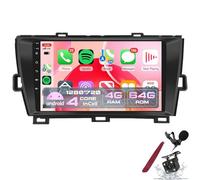 Autoradio 4G 64G per Toyota Prius 2010-2015, touchscreen da 9", Android Auto e CarPlay wireless, GPS, Bluetooth 5.0, FM RDS, display in-cell, K3 Pro Plus, predisposto per la telecamera
