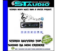 Autoradio 4X60 WATT Bluetooth USB SD Vivavoce + Telecomando a norme ISO CAMPER -