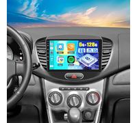 Autoradio 6G 128G 8-Core Android 15 per H-yundai i10 2007-2013 con CarPlay wireless, Android Auto, schermo touchscreen IPS da 9", radio con WiFi, Bluetooth, EQ, FM RDS, SWC, telecamera,K4 pro plus