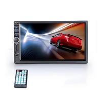 Autoradio 7" 2 Din Multimedia HD Touch Screen Stereo Bluetooth FM ISO Alimentazione SD USB Ingresso Aux Lettore Mp5 Telecamera Telecamera Backup(Car Radio Only)