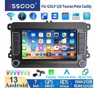 Autoradio 7'' 32G Android 13 Carplay GPS WIFI RDS Per VW GOLF 5 6 Touran Polo T5