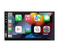 Autoradio 7" Carplay Android Auto 1 Din HD Touch Screen Lettore Multimediale MP5 USB FM Bluetooth Universale Telecamera Backup(With 8 LED Camera)