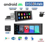 AUTORADIO 7" POLLICI ANDROID 1 DIN 2GB RAM 32GB STEREO AUTO DAB+ BLUETOOTH WIFI