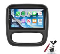 Autoradio 9'' con CarPlay wireless, Android Auto, GPS, Bluetooth, FM/RDS - 8 core, 6 GB di RAM, 128 GB di spazio di archiviazione per Vauxhall Vivaro, Renault Trafic, Fiat Talento, Nissan NV