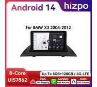 Autoradio 9 " Hizpo 2Din CarPlay Android Auto per BMW X3 E83 2004 - 2012 Navigazione GPS DSP RDS 4G BT Otca-Core Snapdragon6115 P1L (4Core 1G 16G)