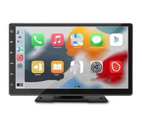 Autoradio 9 Pollici Lettore Video Multimediale CarPlay Android Auto Schermo Touch IPS Ingresso AUX Bluetooth Universale Lente Retrocamera(9inch with camera)