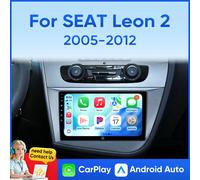 Autoradio Ainavi con Carplay Wireless e Android Auto, Lettore Multimediale per SEAT Leon 2 MK2 2005-12 LHD, Schermo Carplay da 9 Pollici