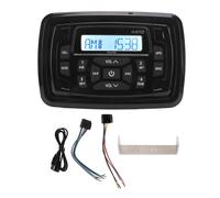 Autoradio AM/FM stereo marina con porta USB e ingresso ausiliario, ricevitore multimediale digitale impermeabile con Bluetooth per barca, ATV, UTV,