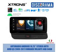 AUTORADIO ANDROID 10.25" STEREO AUTO AUDI Q5 2009-2017 COMANDI VOLANTE 4GB 64GB