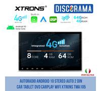 AUTORADIO ANDROID 10 STEREO AUTO 2 DIN CAR TABLET DVD CARPLAY WIFI XTRONS TMA105