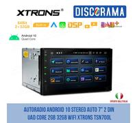 AUTORADIO ANDROID 10 STEREO AUTO 7" 2 DIN QUAD CORE 2GB 32GB WIFI XTRONS TSN700L