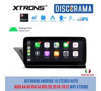 AUTORADIO ANDROID 10 STEREO AUTO AUDI A4 A5 RS4 S4 RS5 S5 2010-2013 WIFI XTRONS