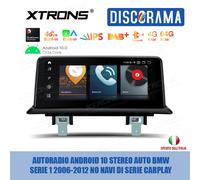 AUTORADIO ANDROID 10 STEREO AUTO BMW SERIE 1 2006-2012 NO NAVI DI SERIE CARPLAY