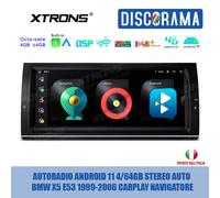 AUTORADIO ANDROID 11 4/64GB STEREO AUTO BMW X5 E53 1999-2006 CARPLAY NAVIGATORE
