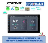AUTORADIO ANDROID 11 STEREO AUTO 2DIN GPS WIFI 4G 4GB RAM CARPLAY XTRONS TQS710L