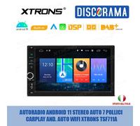 AUTORADIO ANDROID 11 STEREO AUTO 7 POLLICI CARPLAY AND. AUTO WIFI XTRONS TSF711A