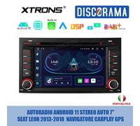 AUTORADIO ANDROID 11 STEREO AUTO 7" SEAT LEON 2013-2018 NAVIGATORE CARPLAY GPS