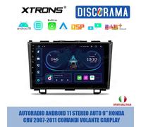 AUTORADIO ANDROID 11 STEREO AUTO 9" HONDA CRV 2007-2011 COMANDI VOLANTE CARPLAY