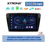 AUTORADIO ANDROID 11 STEREO AUTO SKODA OCTAVIA 2014-2016 NAVI WIFI CARPLAY XTRON