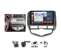 Autoradio Android 12 per Honda JAZZ City 2002-2007, touchscreen da 9", Carplay integrato, Android Auto, Wi-Fi 4G, Bluetooth 5.0, comandi al volante, telecamera per la retromarcia